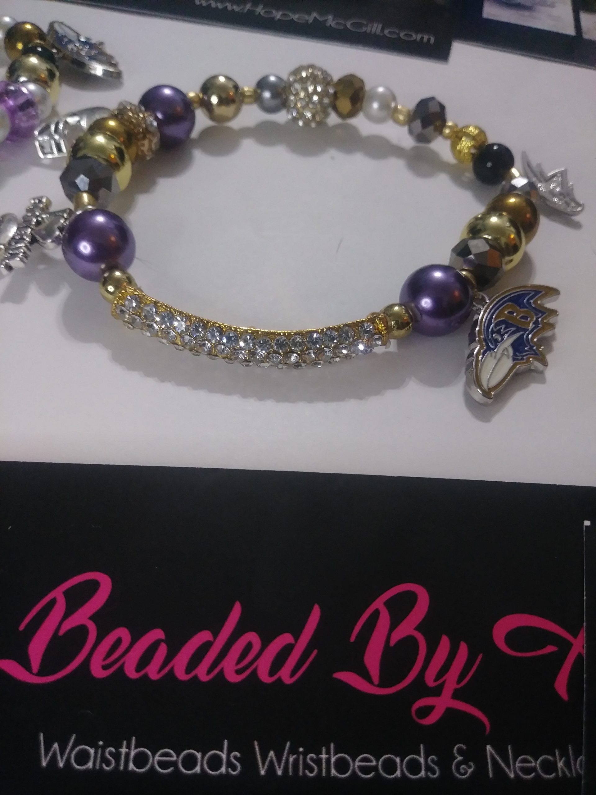 "Baltimore Ravens" Viva La Bling 3 stack