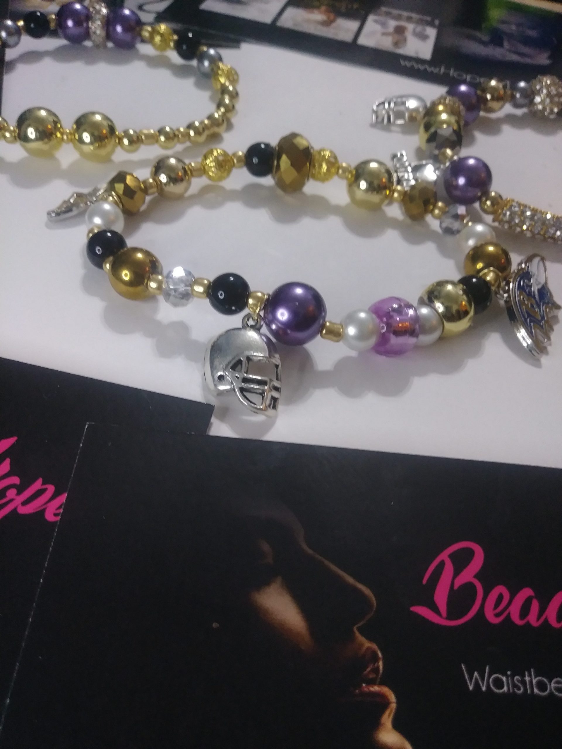 "Baltimore Ravens" Viva La Bling 3 stack