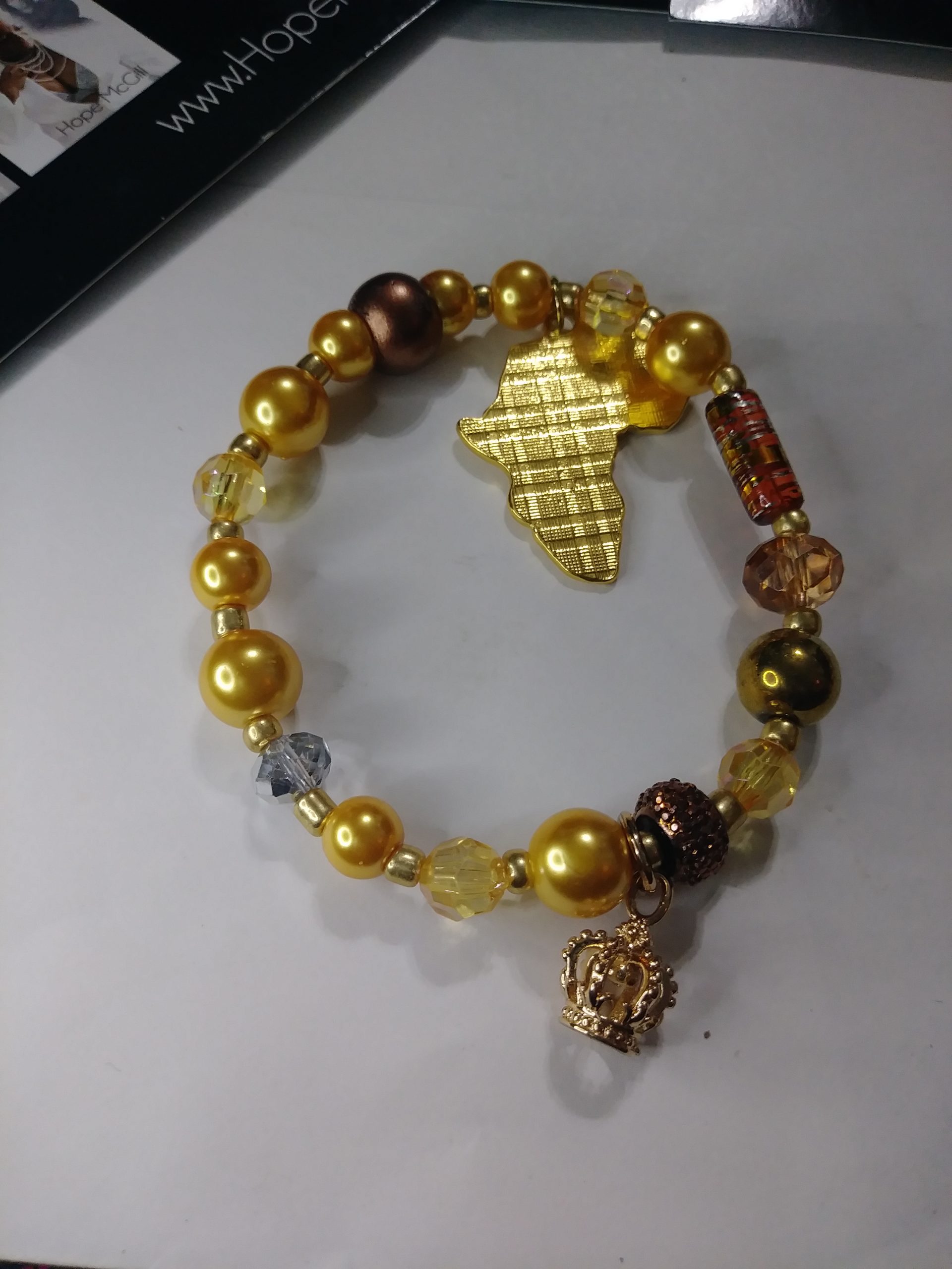 "Mama Africa" Viva La Bling 3 stack with FREE crown earrings.