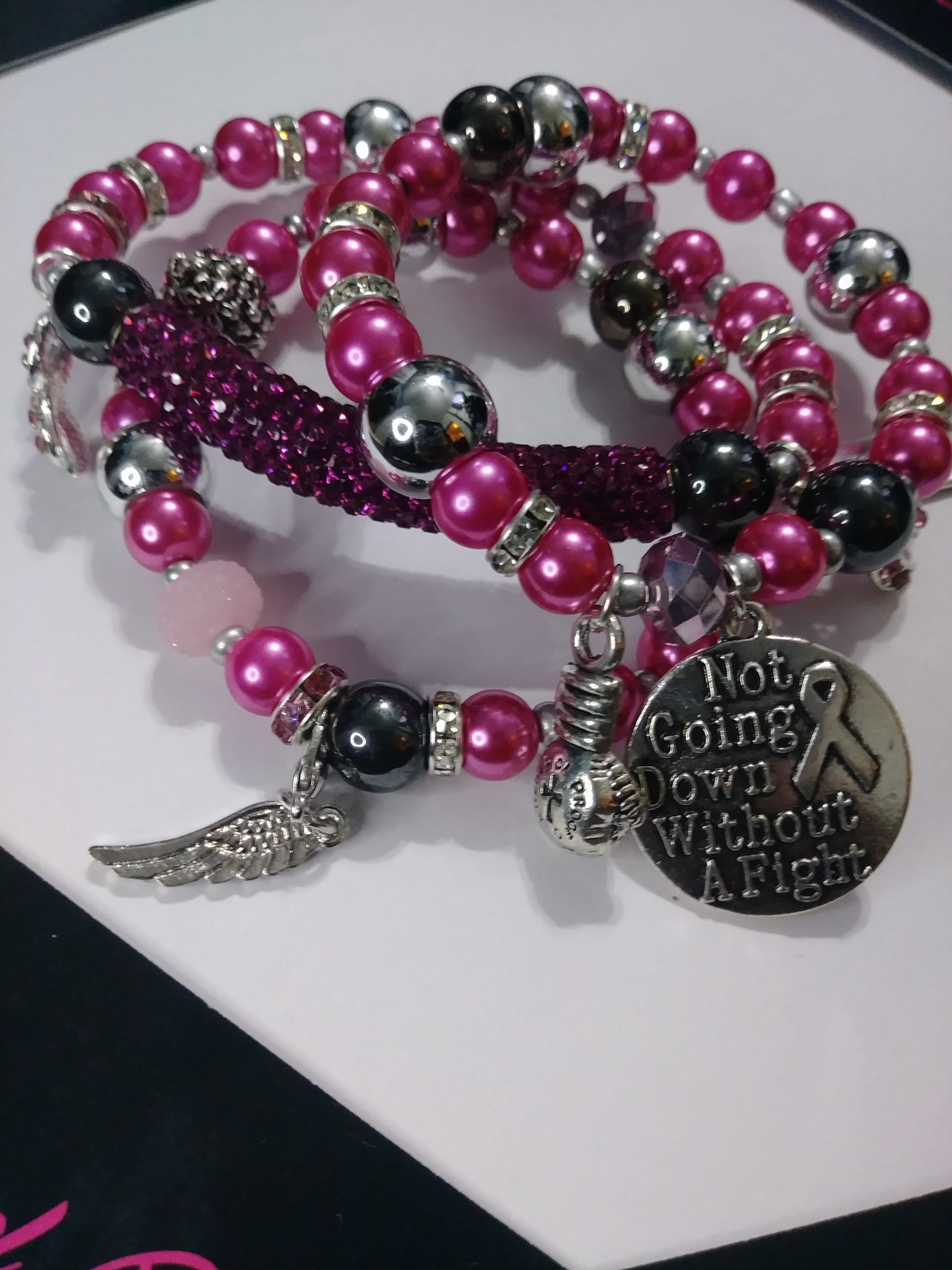"Not Going Down Without A Fight" Viva La Bling 3 stack