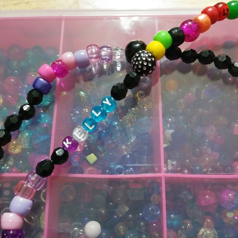 "SOUL" waist beads with matching bracelet.