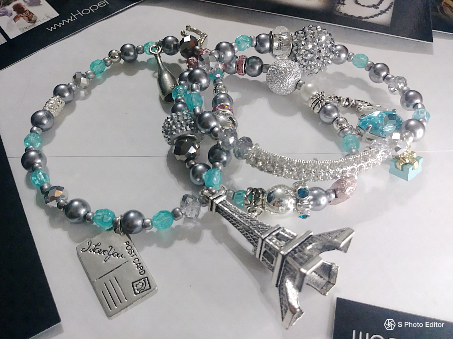 "P.s. I love you" Viva La Bling 3 stack