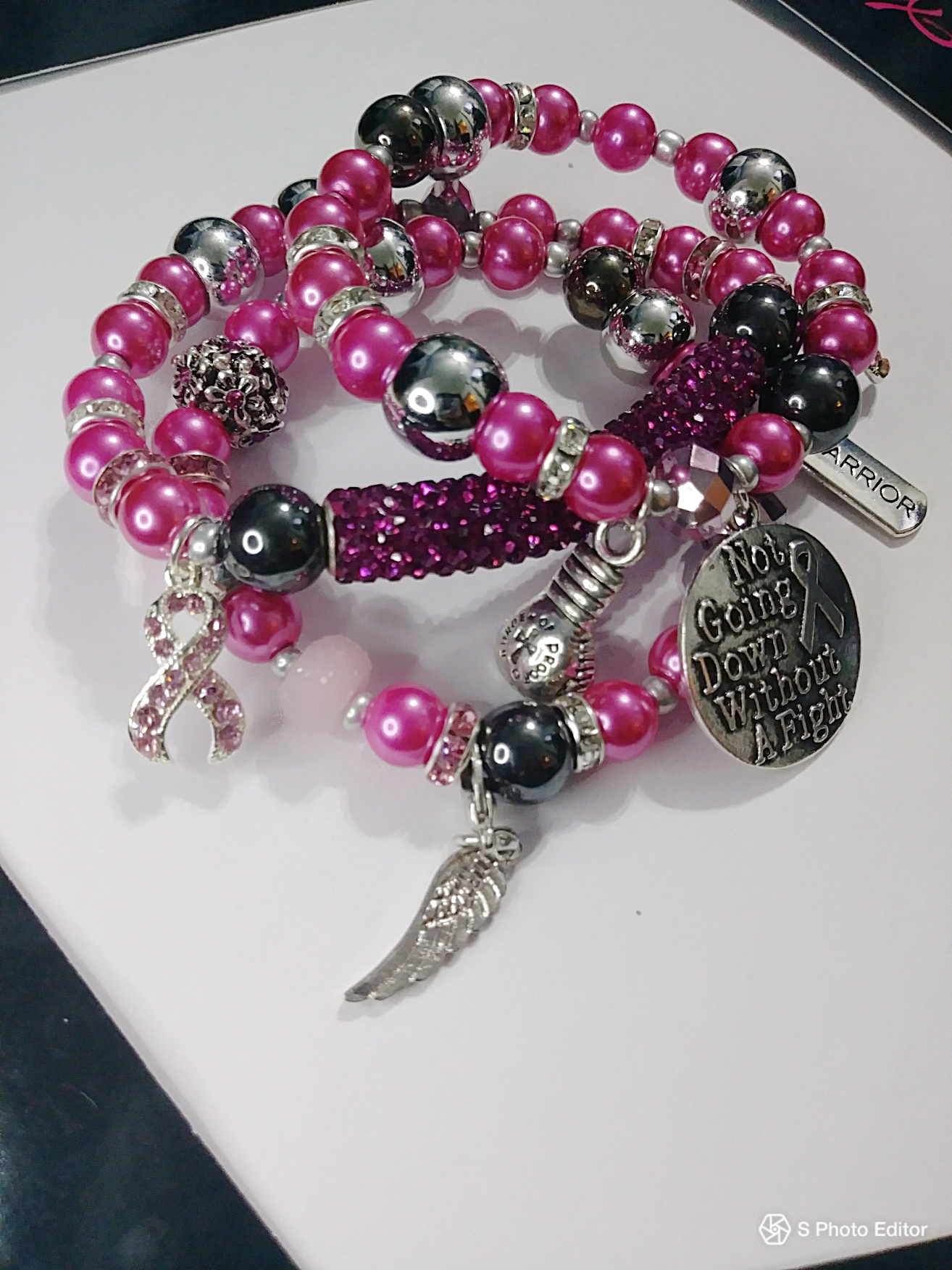 "Not Going Down Without A Fight" Viva La Bling 3 stack