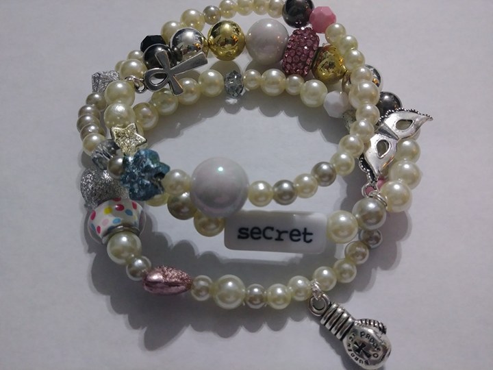"Collette Spencer" stack of 3 bracelets.