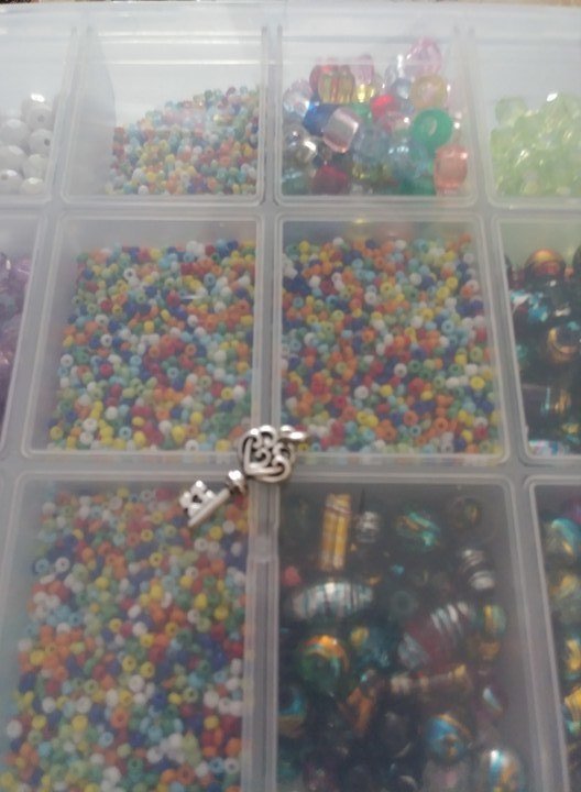 "KNIGHT RIDER" Double set. Two sets of waist beads with two charms!