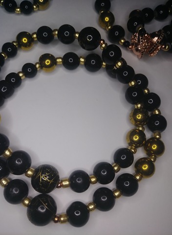 "Uncle L" Sparta necklace and double stack bracelets.