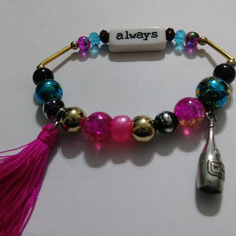 "Martini Girl" 2 stack wrist bracelets